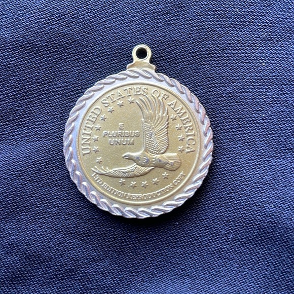 American Indian Relief Council 2011 Sacajawea Gold Coin Pendant - Picture 2 of 2